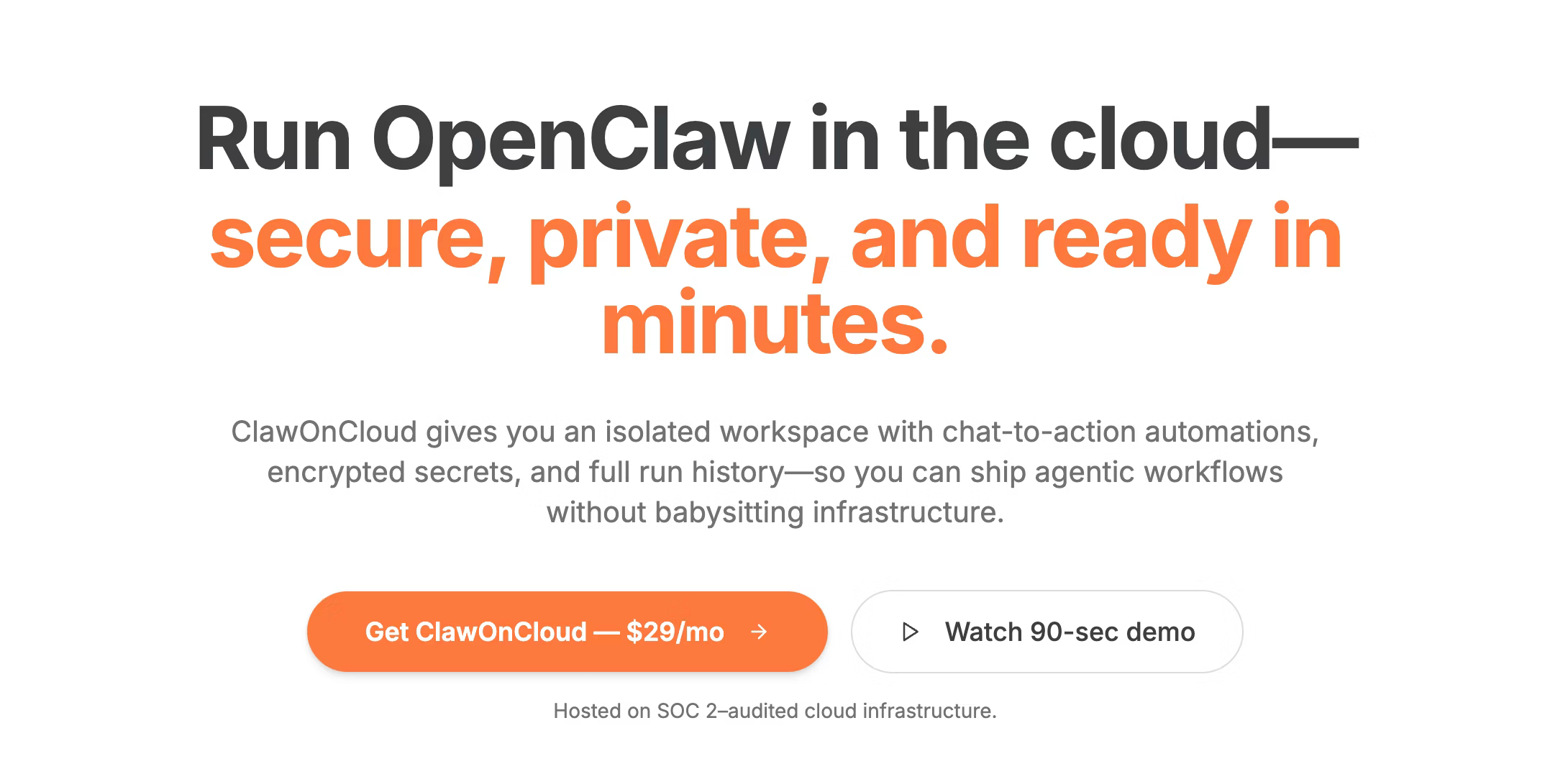 Claw on Cloud ( OpenClaw : Clawdbot AI )