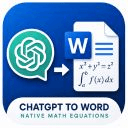 ChatGPT to Word with Native Math Equations